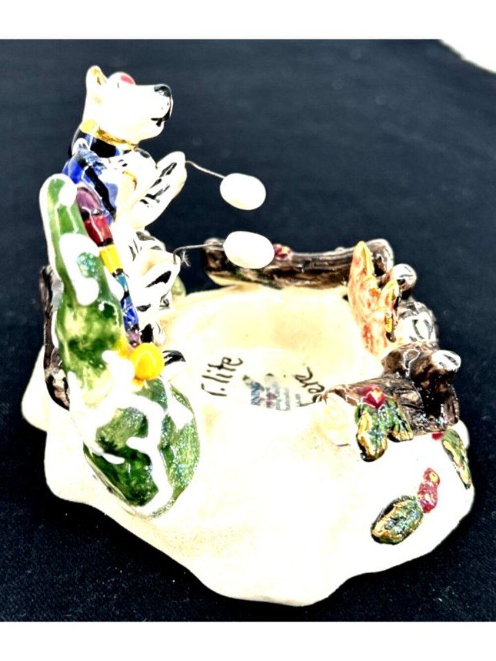 Blue Sky Tea Light Candle Bears Roasting Marshmallows Camp Fire 3" - Picture 4 of 7
